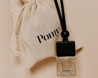Handcrafted Car Perfume | Hanging Diffuser + Refill Option | Grasse Perfume | Natural Wax | Handmade in France