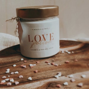 Bougie 220ml cire de soja Love Potion