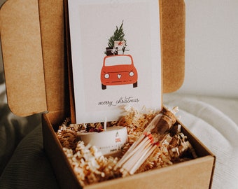 Box Noël "vive le vent" rouge