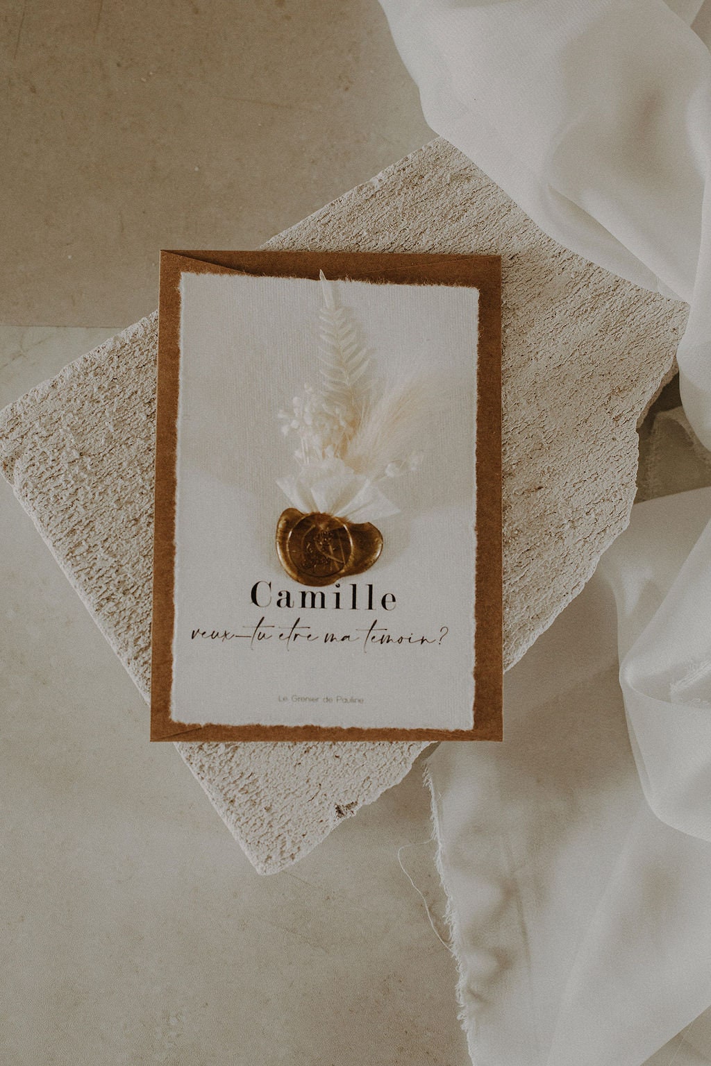 Carte florale pour demander à être témoin de mariage Carte florale pour demander à être témoin de mariage
