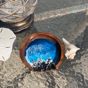 Ocean Scene Resin Art Dish