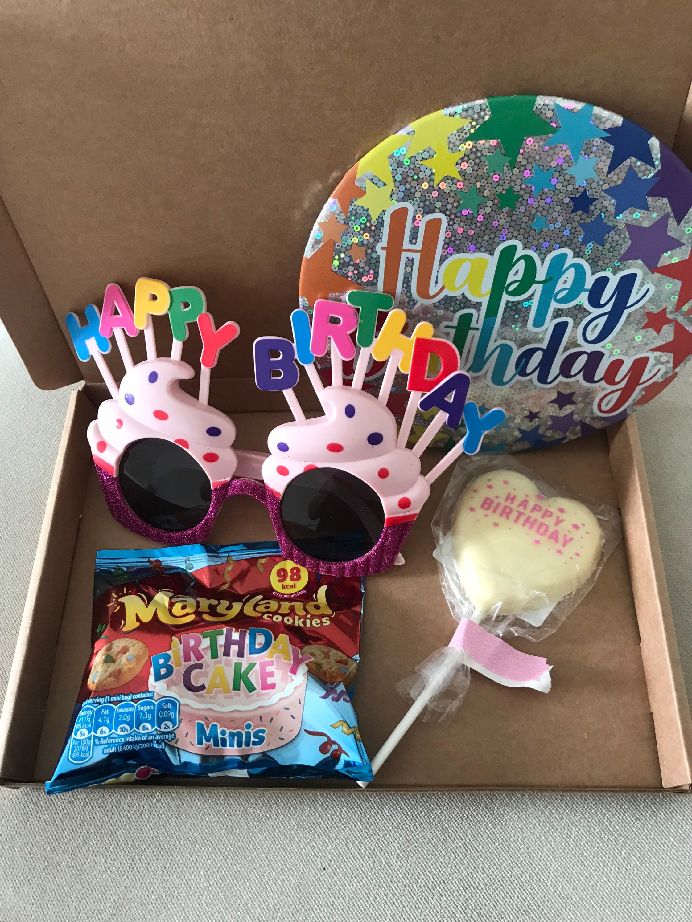 Birthday Surprise Birthday Treat Box Birthday Glasses Etsy UK