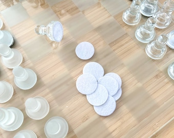 Coussinets de protection pour pièces d'échecs, 32 pièces