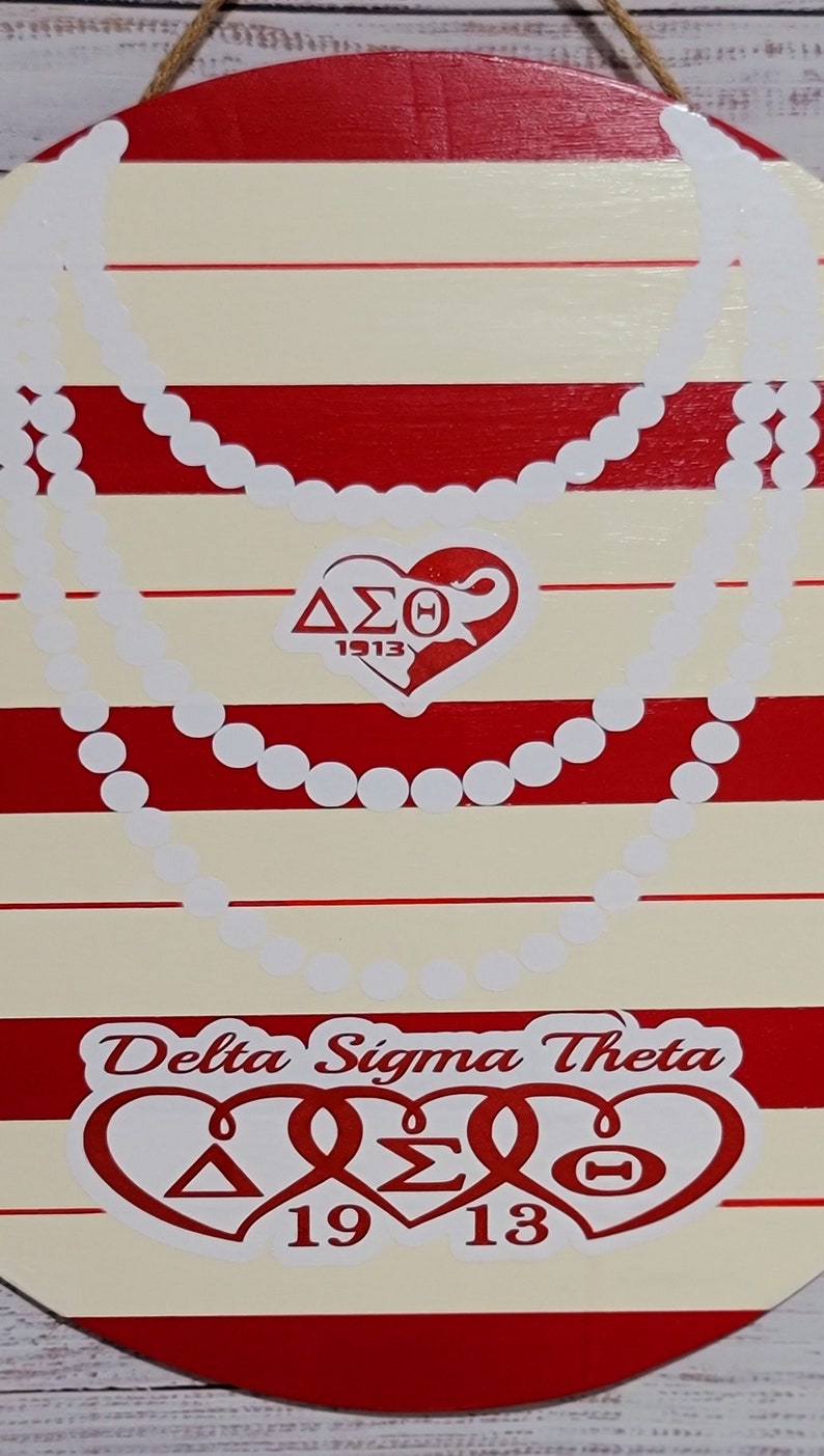 Door hanger Wreath Décor sorority delta sigma theta Etsy