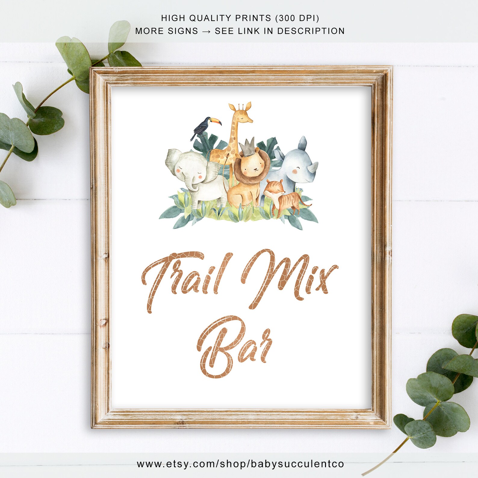 Trail Mix Bar Sign Trail Mix Bar Baby Shower Etsy