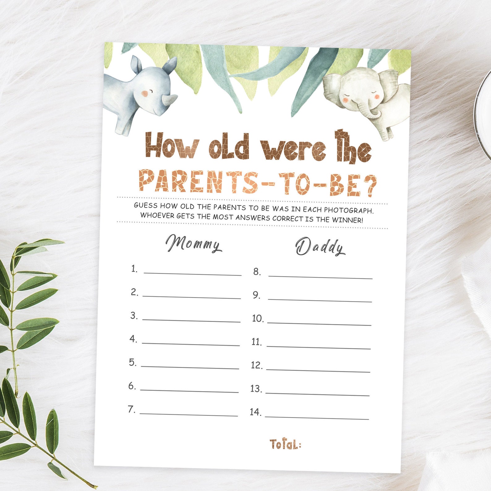 Baby Shower How Old Were the ParentstoBeBaby shower Etsy