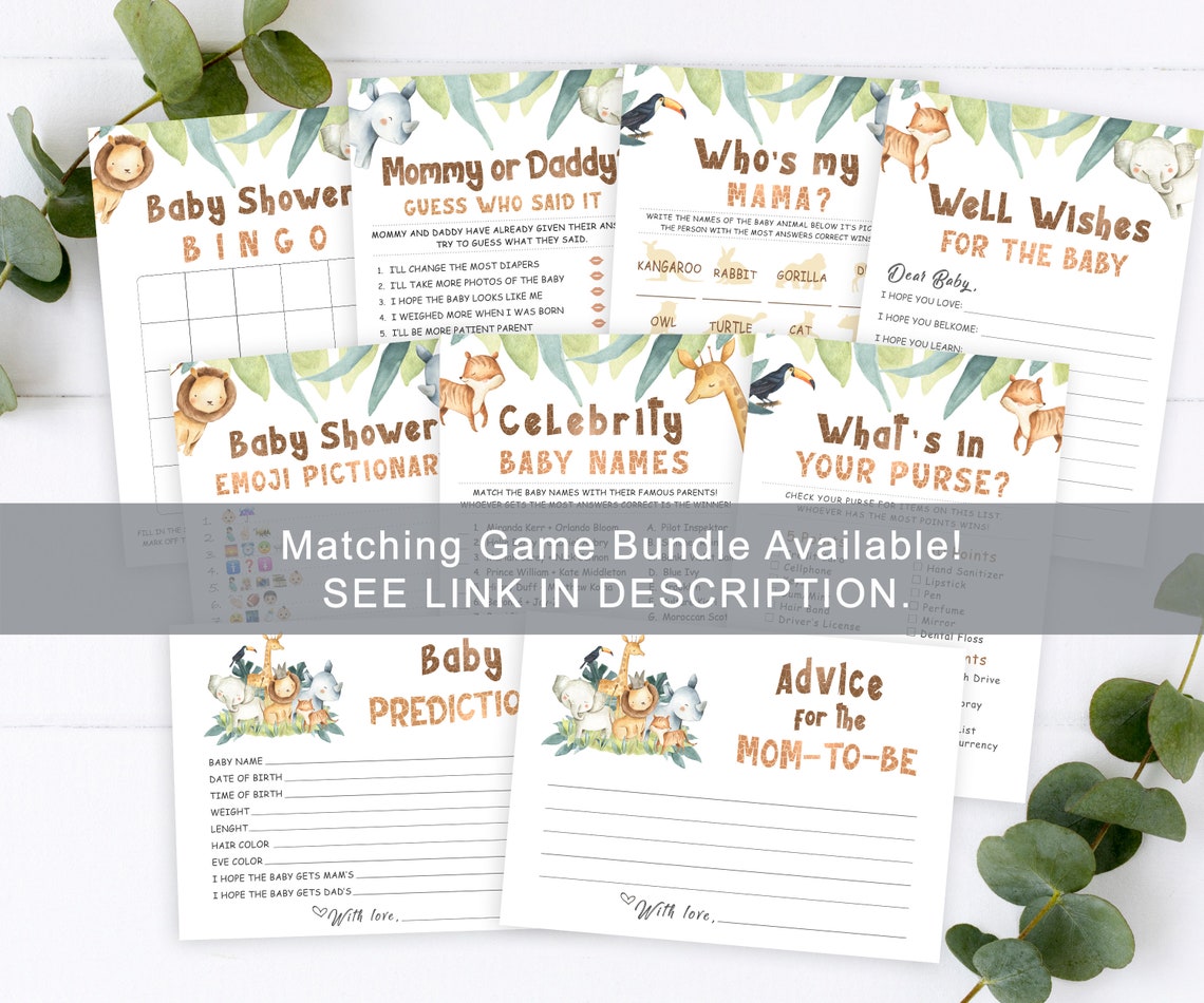 Name That Baby Tune Printable Baby Game Baby Shower Game - Etsy