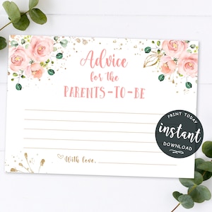 Conseils pour les futurs parents, carte baby shower, téléchargement immédiat 31