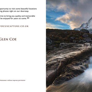 A5 Greeting Card featuring Unique Scotland Landscape Etive Mor & River Coupall, Glen Coe image 3