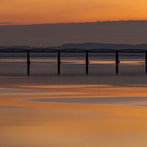 Tay Rail Bridge Sunset, Dundee, Scotland - A3, A2 or A1 Scottish Fine Art Photo Print Signed - Free UK Delivery