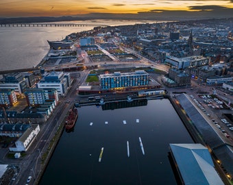 Dundee Scotland Sunset Photo Print, City Quay Fine Art