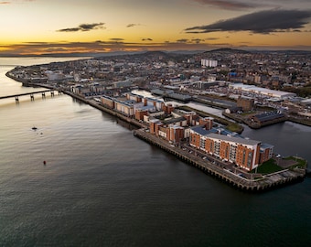 Dundee Waterfront/City Quay Sunset, Scotland - A3, A2 or A1 Scottish Fine Art Photo Print Signed - Free UK Delivery