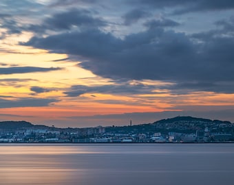 Dundee Scotland Photo Print, Tay River Summer Dusk