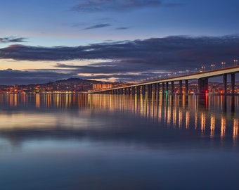 Dundee & Tay Bridge Reflections, Scotland - A3, A2 or A1 Scottish Fine Art Photo Print Signed - Free UK Delivery