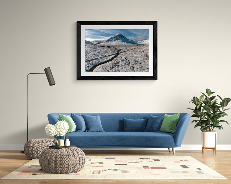 Winter at Buachaille Etive Mor, Glen Coe, Scotland A3, A2 or A1 Scottish Fine Art Photo Print Signed Free UK Delivery image 4