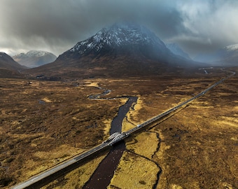 Glen Coe Scotland Print, Buachaille Etive Mor Fine Art Photo, Signed
