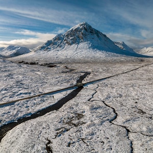 Winter at Buachaille Etive Mor, Glen Coe, Scotland A3, A2 or A1 Scottish Fine Art Photo Print Signed Free UK Delivery image 1