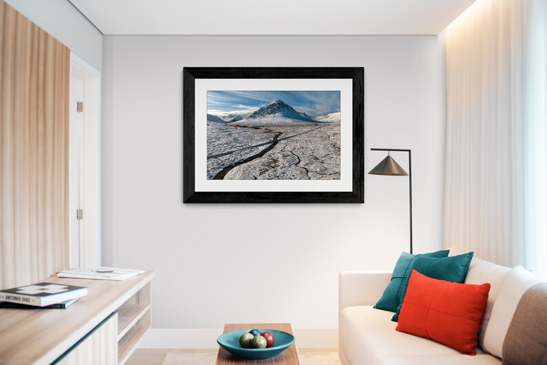 Winter at Buachaille Etive Mor, Glen Coe, Scotland A3, A2 or A1 Scottish Fine Art Photo Print Signed Free UK Delivery image 6