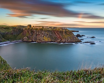 Dunnottar Castle Sunset, Stonehaven, Scotland - A3, A2 or A1 Scottish Fine Art Photo Print Signed - Free UK Delivery