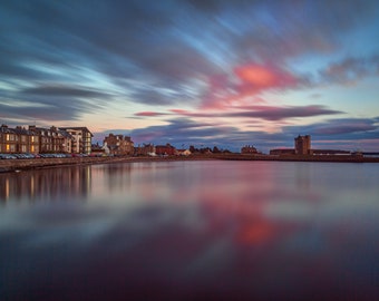 Broughty Ferry Castle Sunset, Scotland Fine Art Photo Print