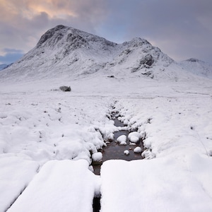 Winter Sunrise, Glen Coe, Scotland - A3, A2 or A1 Scottish Fine Art Photo Print Signed - Free UK Delivery