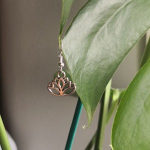 Lotus flower earrings