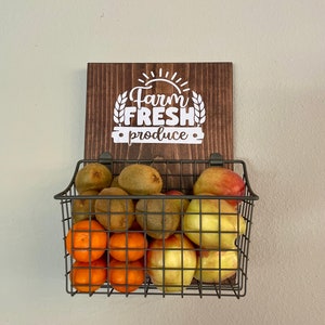 Produce Basket, Fruit and Vegetable Basket, Produce Sign, Produce ...