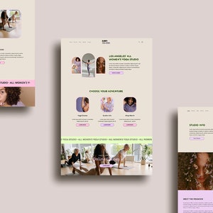 Claire Shopify Pagefly Website Template Bold & Colorful Website Wellness Website Template Studio Website image 6