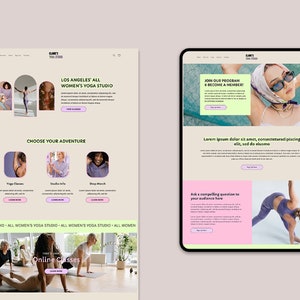 Claire Shopify Pagefly Website Template Bold & Colorful Website Wellness Website Template Studio Website image 8