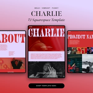Plantilla de Squarespace para portafolios, plantilla para sitio web de videógrafos, plantilla para sitio web de Squarespace 7.1 Fluid Engine, plantilla para películas y videos