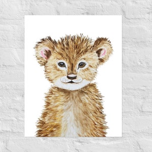 Baby Lion Cub | Nursery Art Print