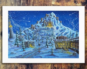 Kharanos to Ironforge 2.0 | World of Warcraft Fanart, Art Print (+sizes)