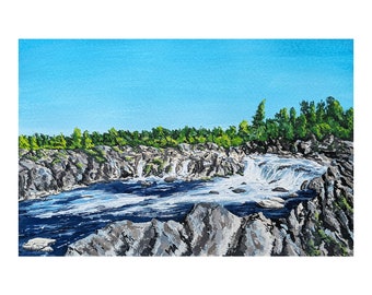 Great Falls, Potomac River 11"x8" Art Print