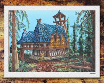 Grizzly Hills | World of Warcraft Fanart, 9"x12" Original