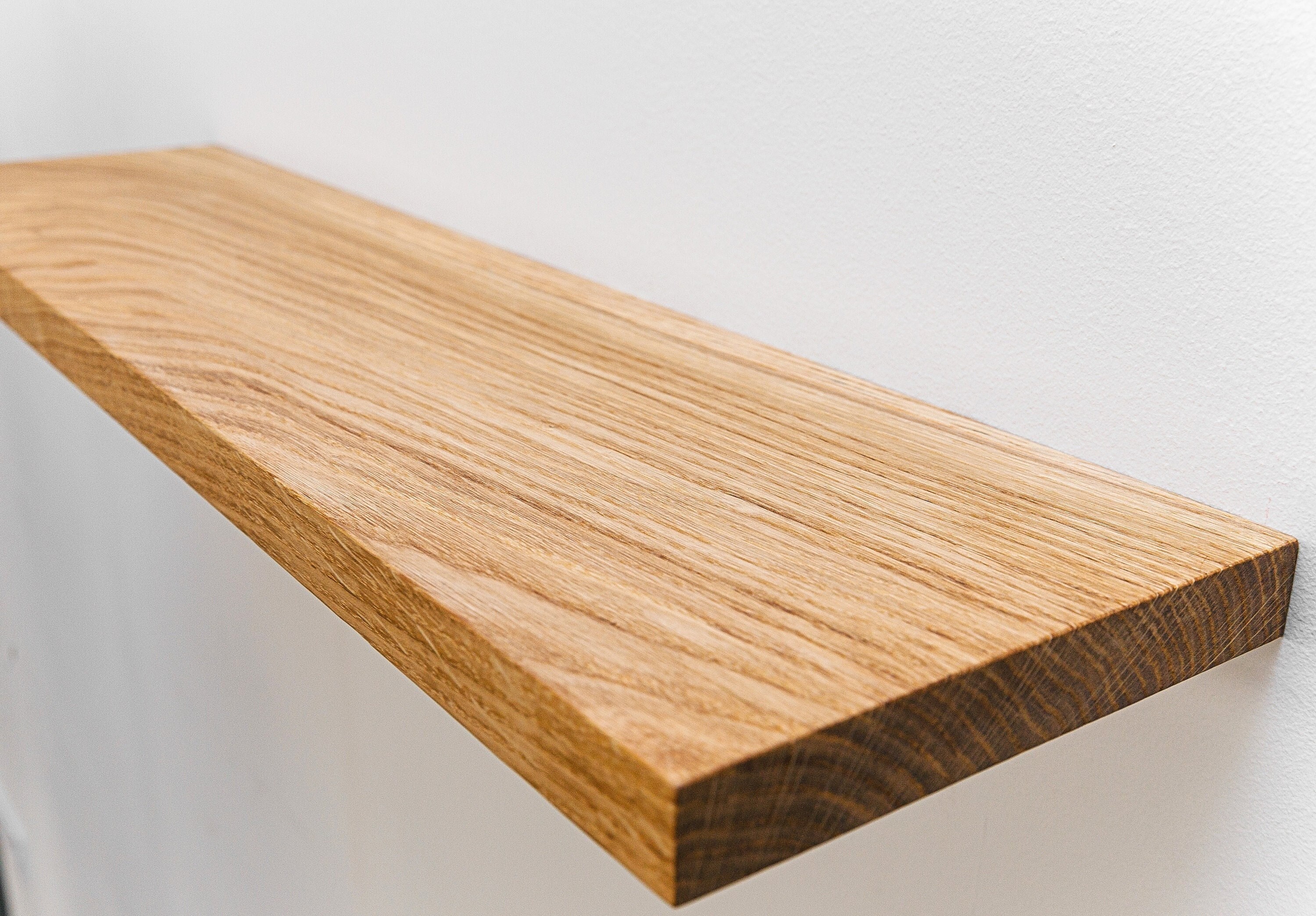 Oak Floating Shelves Custom Wood Shelves Rustic Shelves Set Etsy