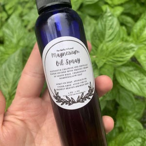 Spray de óleo de magnésio com infusão de ervas
