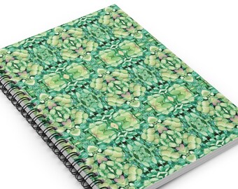 Cuaderno espiral/diario Flourish - Línea de rayas