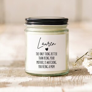 Personalized Mothers Day Candle For Daughter From Mom Daughter Mothers Day Gift Birthday Gift from Mother Gift For New Mom Candle
