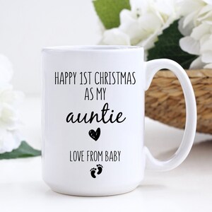 First christmas as my auntie gift,Christmas gift for new auntie,Pregnancy announcement christmas,Baby reveal gift for new auntie