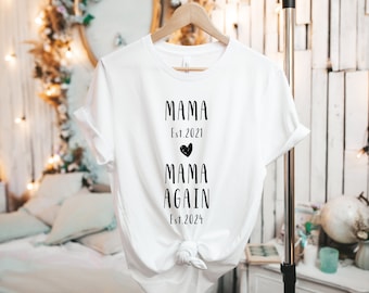 Mama Reloaded Second Time Mom Must Haves Shirt With Floral Rose Design,  Mother's Day Gift, Baby Shower Gift Ideas, Mom Humor Tee, Mom Again - Etsy