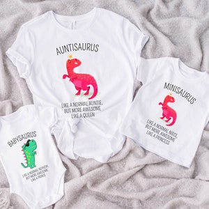 Family clothes set,Auntie nephew niece shirt set,Matching auntie and baby shirt,Aunt announcement,Gift for new aunt,New aunt reveal shirt