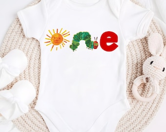 Hungry Caterpillar First Birthday Shirt: Personalized Baby Tee