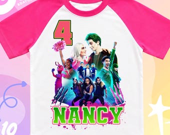Personalized Zombie Birthday Raglan Tee: High School Theme Party