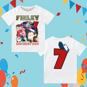 T-shirt geïnspireerd voor kinderen feestvarken meisje feest Gravity Falls aangepast shirt Dipper Mabel kids show Gravity themashirt Unisex Falls-T-shirt