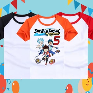 Personalized Bley Blade Birthday Shirt: Personalized Kids Raglan Tee