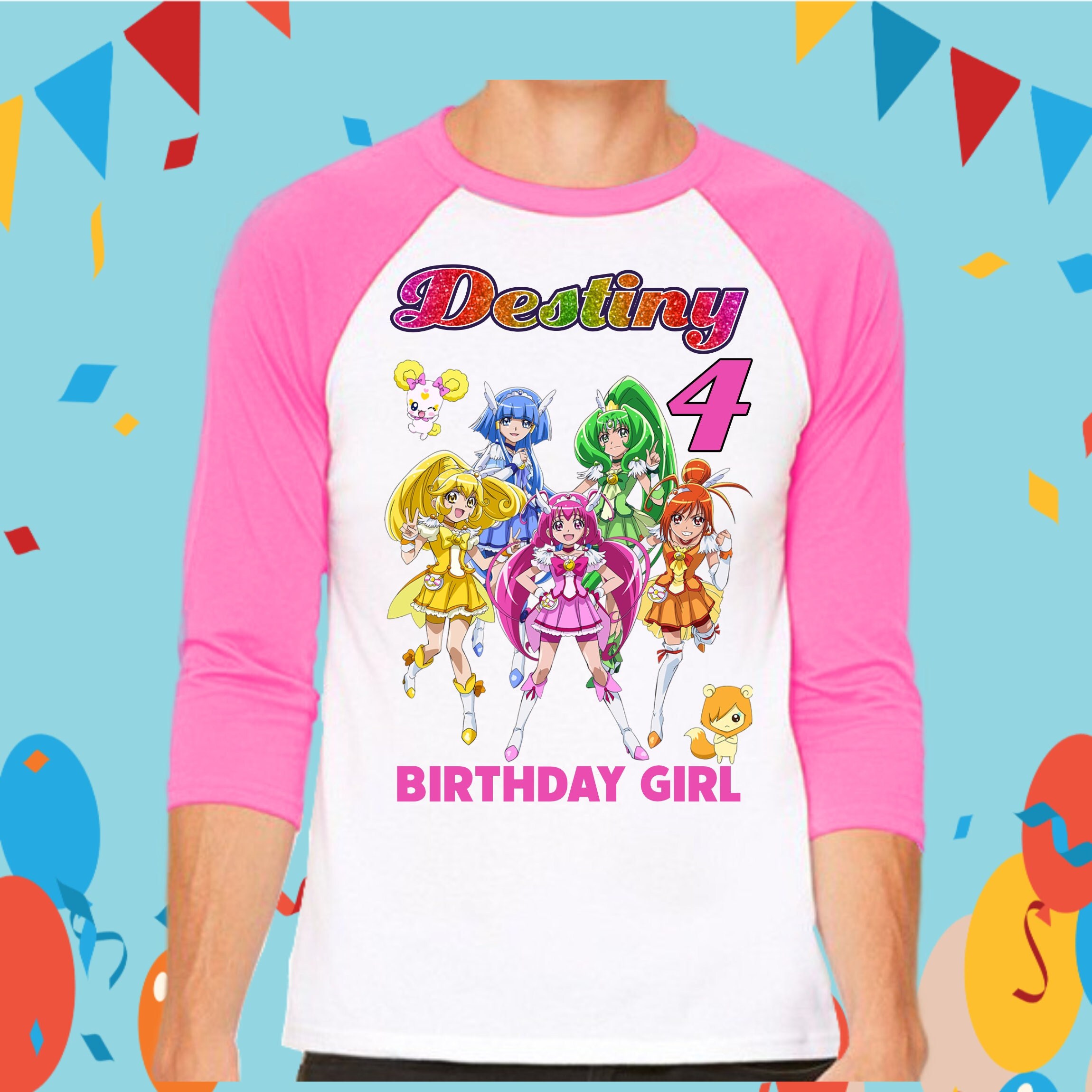 Glitter Force Birthday Shirt Personalized Unisex Glitter Force Custom  Birthday Party Family Matching Chloe-emily-kelsey-lily-april Force -   Hong Kong