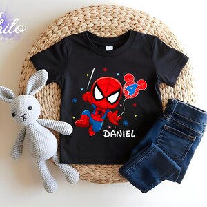 Personalized Spider Birthday Raglan Shirt: Spidey Party Theme bild 6
