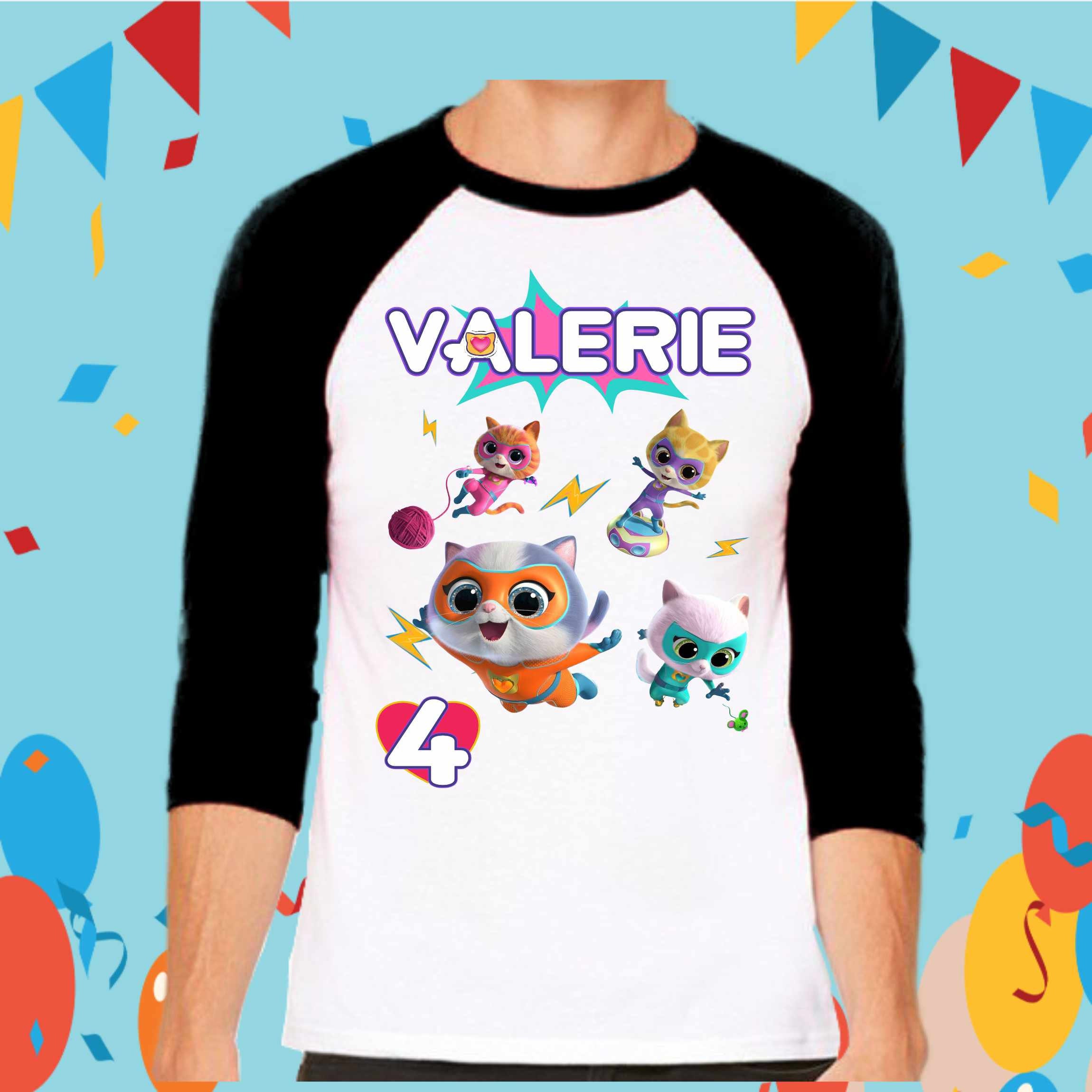 Discover Super Kitties Disney Inspired Birthday T Shirt, Super Kitties Party theme Baseball Tee