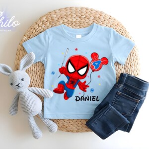 Personalized Spider Birthday Raglan Shirt: Spidey Party Theme bild 4