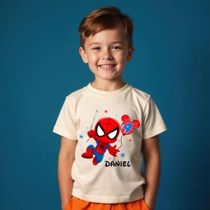 Personalized Spider Birthday Raglan Shirt: Spidey Party Theme bild 3